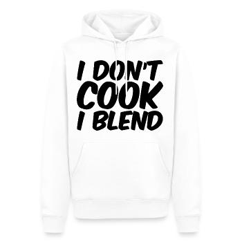 I Don't Cook I Blend - Men’s Premium Organic Hoodie - white - Front - Nico (187cm)