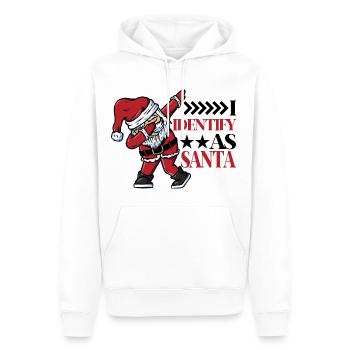 I Identify As Santa 5 - Men’s Premium Organic Hoodie - white - Front - Nico (187cm)
