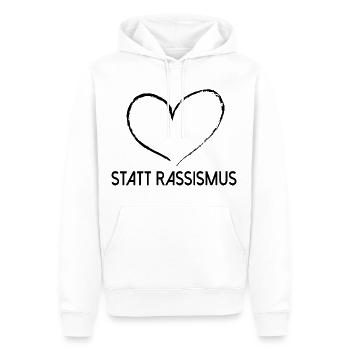 Rassismus - Männer Premium Bio Hoodie - Weiß - Vorne - Nico (187cm)