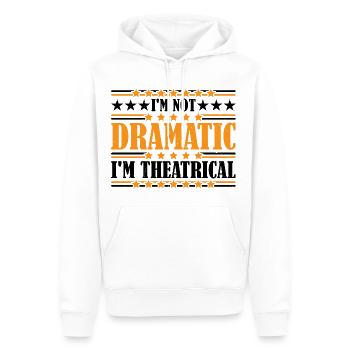 I'm Not Dramatic, I'm Theatrical 22 - Men’s Premium Organic Hoodie - white - Front - Nico (187cm)
