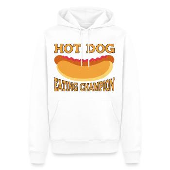 Hot Dog Eating Champion 9 - Männer Premium Bio Hoodie - Weiß - Vorne - Nico (187cm)