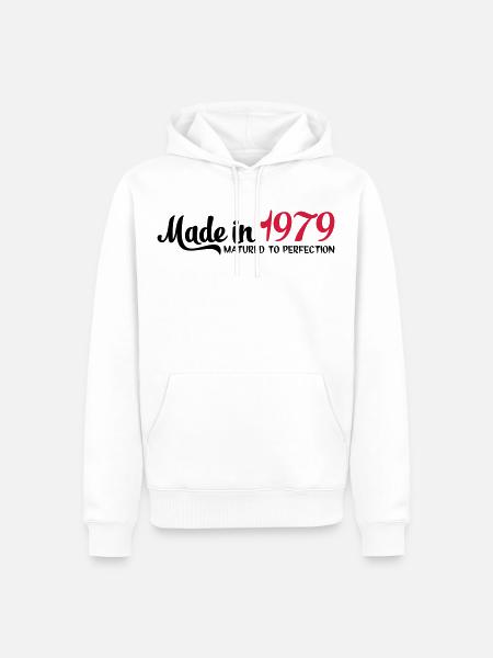 1979 - Men’s Premium Organic Hoodie - white