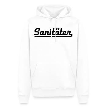 ambulanciers - Sweat à capuche Premium bio Homme - blanc - Devant - Nico (187cm)