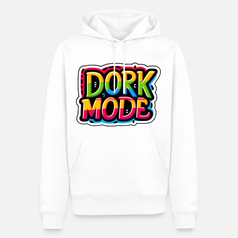 Dork Mode 5 - Männer Premium Bio Hoodie - Weiß