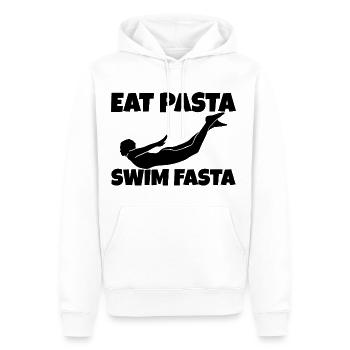 Eat Pasta Swim Fasta 7 - Männer Premium Bio Hoodie - Weiß - Vorne - Nico (187cm)