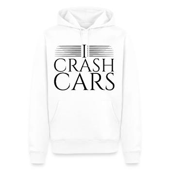 I Crash Cars 4 - Männer Premium Bio Hoodie - Weiß - Vorne - Nico (187cm)