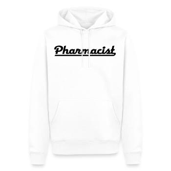 Pharmaciens - Sweat à capuche Premium bio Homme - blanc - Devant - Nico (187cm)