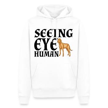 Seeing Eye Human 30 - Männer Premium Bio Hoodie - Weiß - Vorne - Nico (187cm)