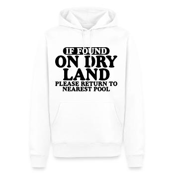 If Found On Dry Land, Return To Nearest Pool 3 - Männer Premium Bio Hoodie - Weiß - Vorne - Nico (187cm)