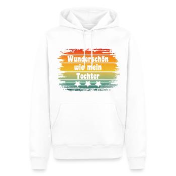 Wunderschön wie mein tochter - Männer Premium Bio Hoodie - Weiß - Vorne - Nico (187cm)