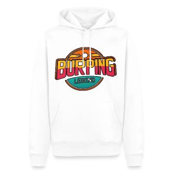 Burping Legend 10 - Männer Premium Bio Hoodie - Weiß - Vorne - Nico (187cm)