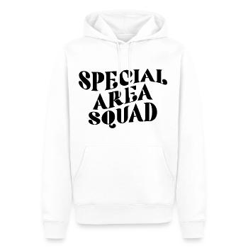 Escouade de zone spéciale 7 - Sweat à capuche Premium bio Homme - blanc - Devant - Nico (187cm)
