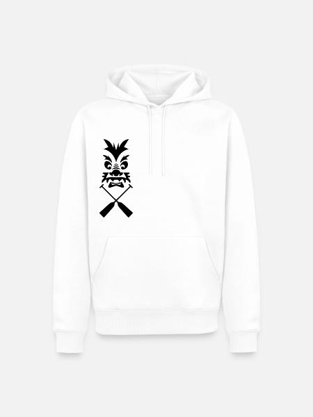 Drachenboot Drache Paddel 1c - Männer Premium Bio Hoodie - Weiß