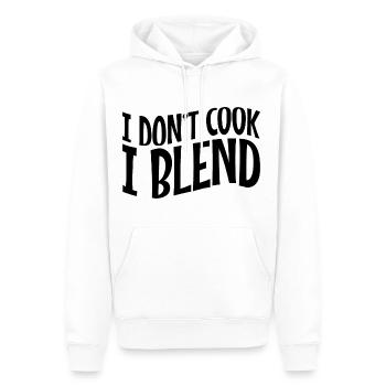 I Don't Cook I Blend 3 - Men’s Premium Organic Hoodie - white - Front - Nico (187cm)