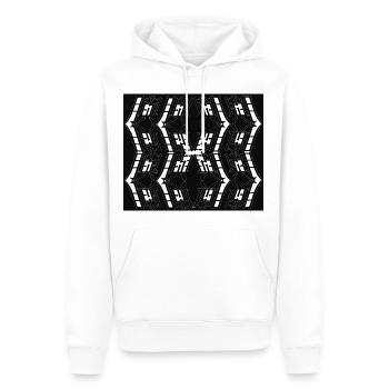 New Unique pattern - Men’s Premium Organic Hoodie - white - Front - Nico (187cm)