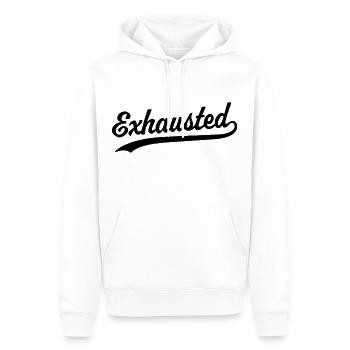 Épuisé - Sweat à capuche Premium bio Homme - blanc - Devant - Nico (187cm)