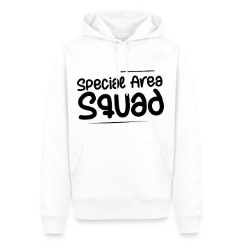 Escouade de zone spéciale 8 - Sweat à capuche Premium bio Homme - blanc - Devant - Nico (187cm)
