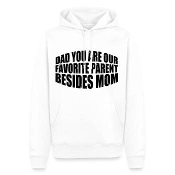 Dad You Are Our Favorite Parent Besides Mom 4 - Men’s Premium Organic Hoodie - white - Front - Nico (187cm)