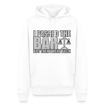 I Passed The Bar But Then I Went Back 4 - Men’s Premium Organic Hoodie - white - Front - Nico (187cm)