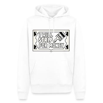 I Will Strip For Money 4 - Männer Premium Bio Hoodie - Weiß - Vorne - Nico (187cm)