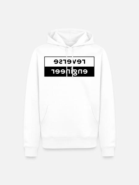 Reverse Engineer T-Shirt - Männer Premium Bio Hoodie - Weiß