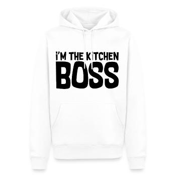 I'm The Kitchen Boss 4 - Men’s Premium Organic Hoodie - white - Front - Nico (187cm)