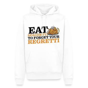 Eat Spaghetti To Forgetti Your Regretti 10 - Männer Premium Bio Hoodie - Weiß - Vorne - Nico (187cm)
