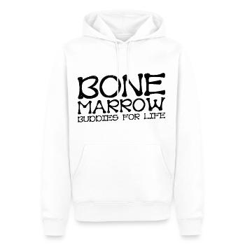 Copains de moelle osseuse pour la vie 10 - Sweat à capuche Premium bio Homme - blanc - Devant - Nico (187cm)