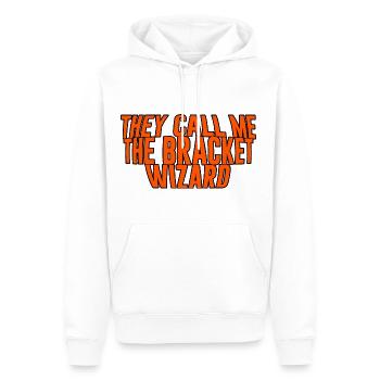 Ils m’appellent le magicien du support - Sweat à capuche Premium bio Homme - blanc - Devant - Nico (187cm)