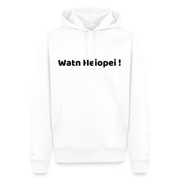 Was für ein verrückter Typ im Ruhrpott - Männer Premium Bio Hoodie - Weiß - Vorne - Nico (187cm)