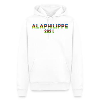 Alaphilippe 2021 Weltmeister - Männer Premium Bio Hoodie - Weiß - Vorne - Nico (187cm)