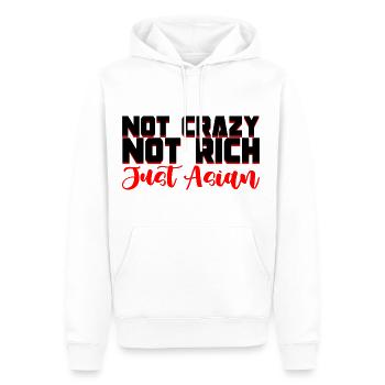 Not Crazy Not Rich Just Asian 2 - Männer Premium Bio Hoodie - Weiß - Vorne - Nico (187cm)