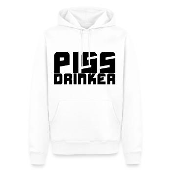 Piss Drinker - Männer Premium Bio Hoodie - Weiß - Vorne - Nico (187cm)