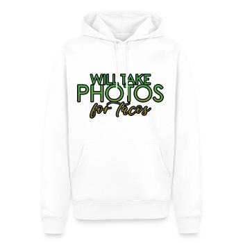 Will Take Photos For Tacos 4 - Men’s Premium Organic Hoodie - white - Front - Nico (187cm)