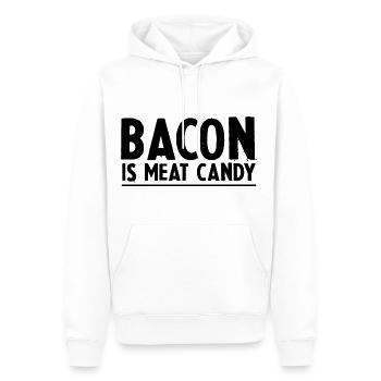 Bacon Is Meat Candy 3 - Männer Premium Bio Hoodie - Weiß - Vorne - Nico (187cm)