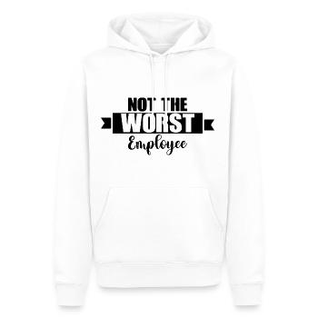 Pas le pire employé 4 - Sweat à capuche Premium bio Homme - blanc - Devant - Nico (187cm)