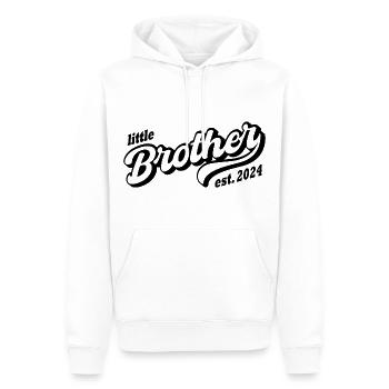 little brother 2024 little brother 2024 - Men’s Premium Organic Hoodie - white - Front - Nico (187cm)