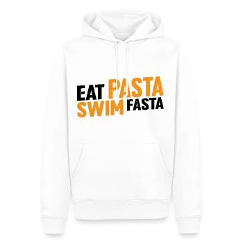 Eat Pasta Swim Fasta 16 - Männer Premium Bio Hoodie - Weiß - Vorne - Nico (187cm)