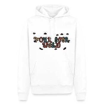 Four Ever Wild 25 - Männer Premium Bio Hoodie - Weiß - Vorne - Nico (187cm)