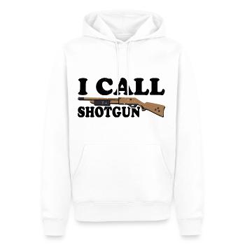 I Call Shotgun 10 - Männer Premium Bio Hoodie - Weiß - Vorne - Nico (187cm)