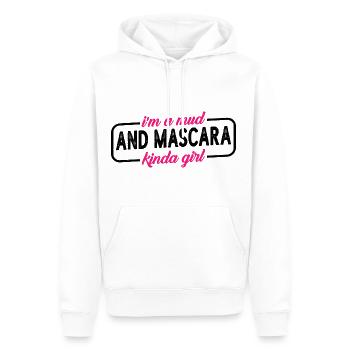 I'm A Mud And Mascara Kinda Girl 4 - Männer Premium Bio Hoodie - Weiß - Vorne - Nico (187cm)