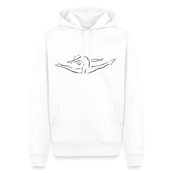 Gymnastik - Männer Premium Bio Hoodie - Weiß - Vorne - Nico (187cm)