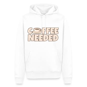 Café nécessaire 4 - Sweat à capuche Premium bio Homme - blanc - Devant - Nico (187cm)