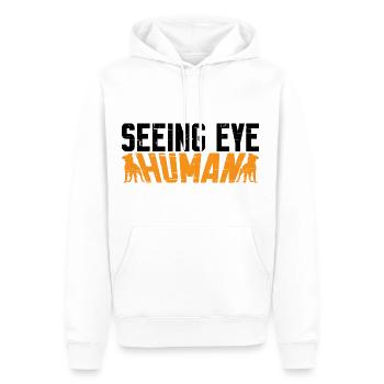 Seeing Eye Human 10 - Männer Premium Bio Hoodie - Weiß - Vorne - Nico (187cm)
