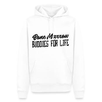 Copains de moelle osseuse pour la vie 11 - Sweat à capuche Premium bio Homme - blanc - Devant - Nico (187cm)