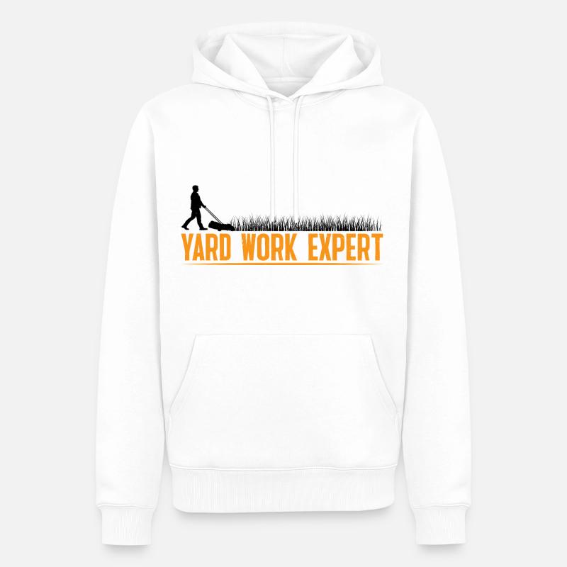 Yard Work Expert 23 - Männer Premium Bio Hoodie - Weiß