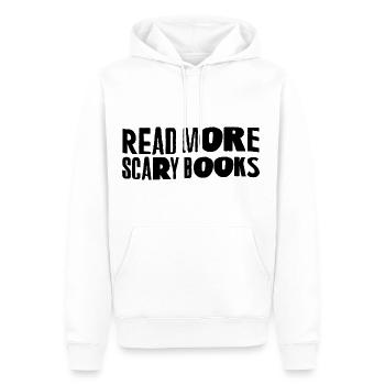 Lire la suite Livres effrayants 3 - Sweat à capuche Premium bio Homme - blanc - Devant - Nico (187cm)