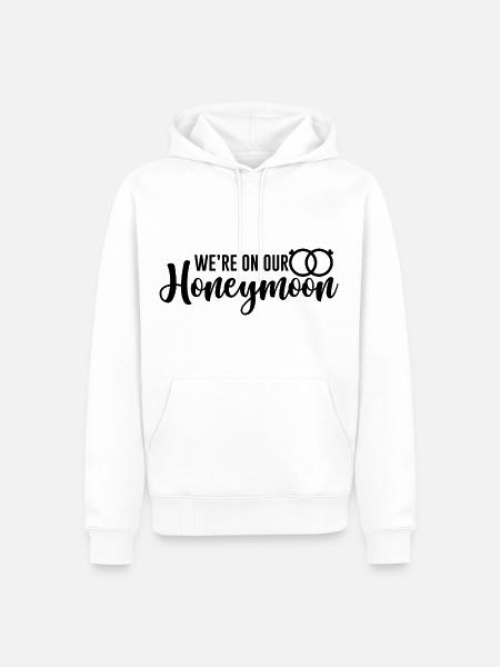 We're On Our Honeymoon 2 - Männer Premium Bio Hoodie - Weiß