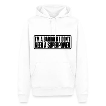 I'm A Barback I Don't Need A Superpower 4 - Männer Premium Bio Hoodie - Weiß - Vorne - Nico (187cm)