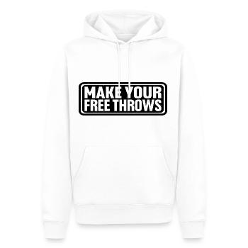 Make Your Free Throws 4 - Männer Premium Bio Hoodie - Weiß - Vorne - Nico (187cm)